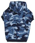 Blue Camo Hoodie for Dogs, Size XS