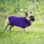 Cozy Purple Turtleneck Sweater for Small Dogs