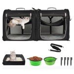 Wakytu 2-in-1 Pet Carrier for Medium Dogs and Cats
