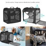 Wakytu 2-in-1 Pet Carrier for Medium Dogs and Cats