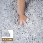 EHEYCIGA XL Fluffy Calming Dog Bed - Grey