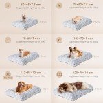 EHEYCIGA XL Fluffy Calming Dog Bed - Grey