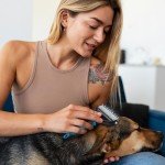 Dog Grooming Brush for Medium & Long Coats