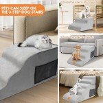 Non-Slip 5-Step Dog Stairs for Couch