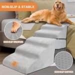 Non-Slip 5-Step Dog Stairs for Couch