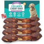 Large Collagen Chewy Beef Dog Bones - 4 Pack