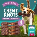 Large Collagen Chewy Beef Dog Bones - 4 Pack