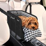 SlowTon Dog Car Seat with Safety Belt and Cushions