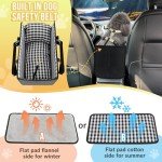 SlowTon Dog Car Seat with Safety Belt and Cushions