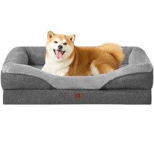 Large Memory Foam Orthopedic Dog Bed with Sides