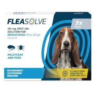 Spot-On Flea Treatment for Medium Dogs - 3 Pack