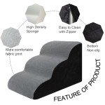 Ezigoo Non-Slip Pet Stairs for Small Dogs