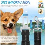 Adjustable Reflective Dog Car Harness Seat Belt Set