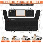 Waterproof Dog Car Seat Cover with Mesh Window