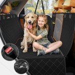 Waterproof Dog Car Seat Cover with Mesh Window