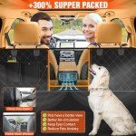 Waterproof Dog Car Seat Cover with Mesh Window