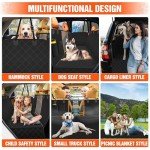 Waterproof Dog Car Seat Cover with Mesh Window