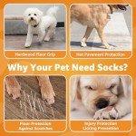 Anti-Slip Dog Socks for Paws – 2 Pairs
