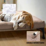 Veehoo Elevated Dog Bed with Removable Bolster