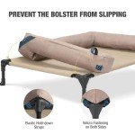 Veehoo Elevated Dog Bed with Removable Bolster