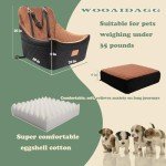 WOOAIDAGG Medium Dog Car Seat Bed with Straps