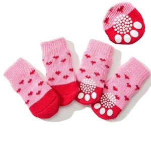 Anti-Slip Dog Socks - 2 Pairs Paw Protectors