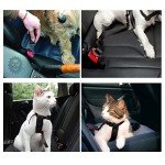 Adjustable Dog Car Harness and Seat Belt Clip