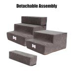 Detachable Foam Dog Stairs for Bed and Sofa