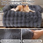 Cozy Dark Grey Dog Sofa Bed Mat