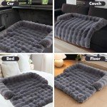Cozy Dark Grey Dog Sofa Bed Mat