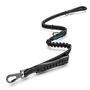 Iokheira Adjustable Bungee Dog Leash with Padded Handles