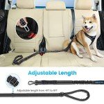 Iokheira Adjustable Bungee Dog Leash with Padded Handles
