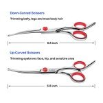 Elfirly Dog Grooming Scissors Kit with Nail Clippers