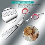 Elfirly Dog Grooming Scissors Kit with Nail Clippers