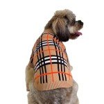 Warm Plaid Sweater for Small Dogs and Cats