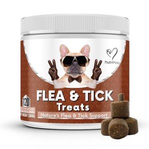 NutriPaw Natural Flea and Tick Chews for Dogs