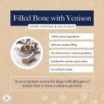 Venison-Filled Dog Bone Chew for Adult Dogs