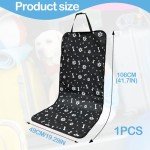 Deilonie Black Dog Car Seat Cover Protector