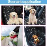 Deilonie Black Dog Car Seat Cover Protector