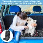 Deilonie Black Dog Car Seat Cover Protector