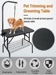 Adjustable Height Dog Grooming Table 32" Black