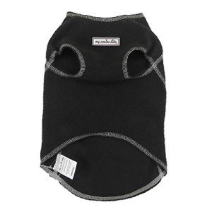 Cozy Fleece Vest for Small Dogs - Black
