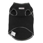 Cozy Fleece Vest for Small Dogs - Black
