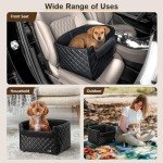 Pecute Small Dog Booster Car Seat with Storage