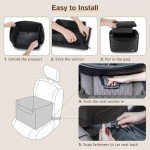 Pecute Small Dog Booster Car Seat with Storage
