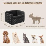Pecute Small Dog Booster Car Seat with Storage
