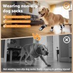 Anti-Slip Dog Socks for Indoor Walking, 2 Pairs