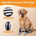 Anti-Slip Dog Socks for Indoor Walking, 2 Pairs