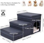 Foldable Non-Slip Dog Steps for Bed and Sofa