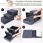Foldable Non-Slip Dog Steps for Bed and Sofa
